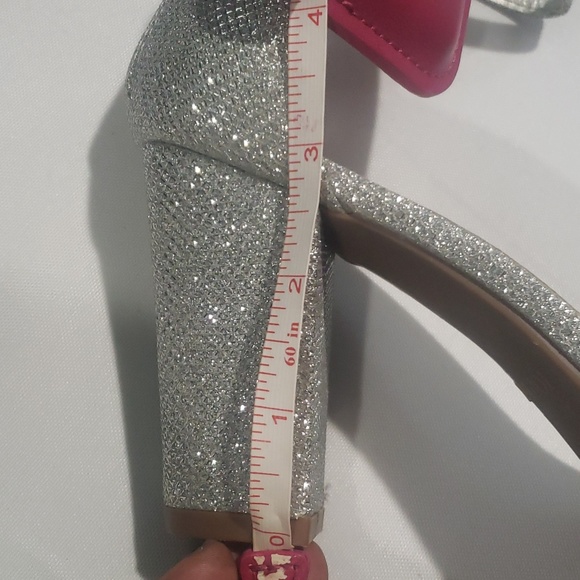 Silver Open Toe Heels - Picture 13 of 13